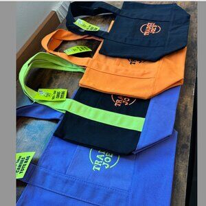 Trader Joes Trick-or-Treat Canvas Mini Tote Bags (complete set of 4)